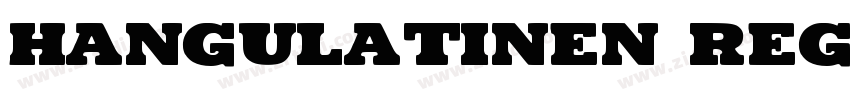 HangulatinEN Regular字体转换